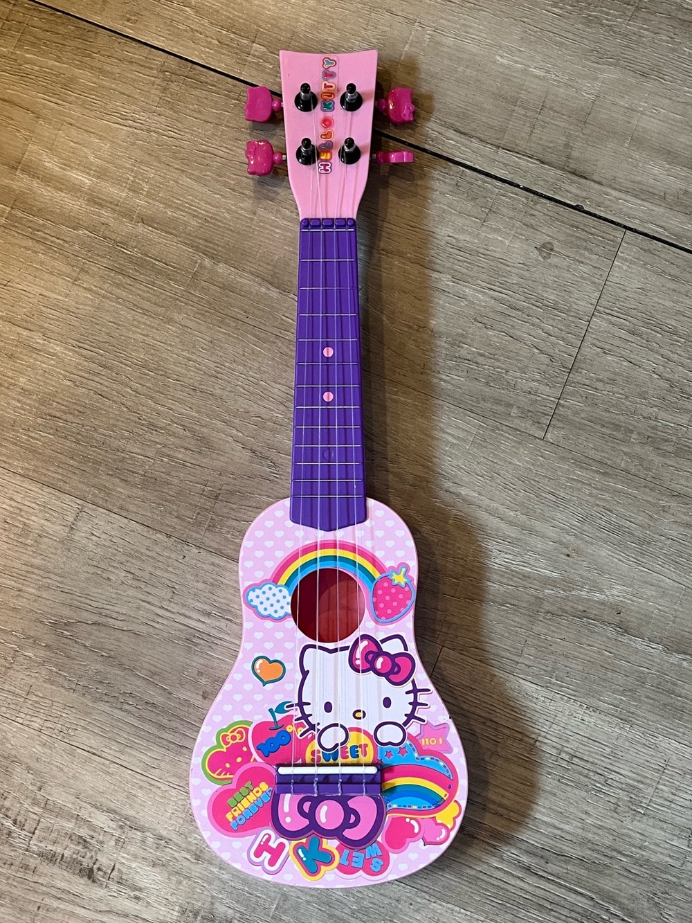 Hello Kitty And Friends Pink Ukulele 4 string Musical Instrument